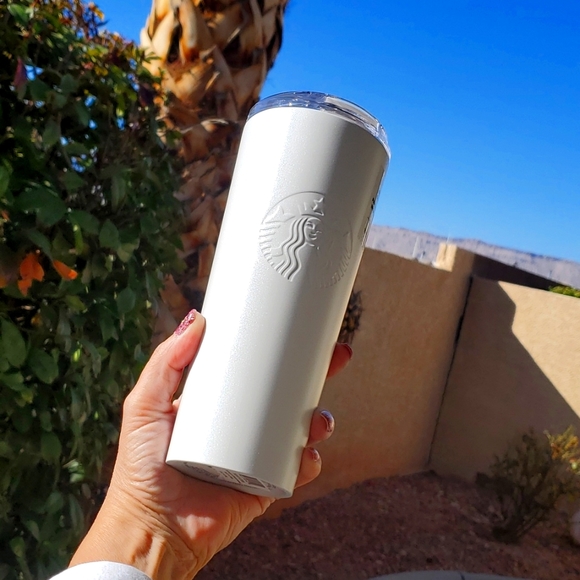 NWT Starbucks Pearlescent white Tumbler - Picture 1 of 7